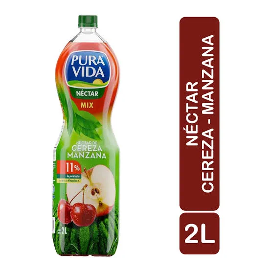 JUGO PURA VIDA CEREZA MANZANA 2L