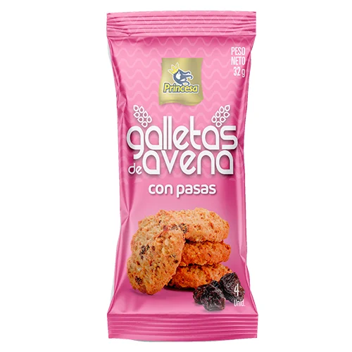 GALLETAS DE AVENA CON PASAS