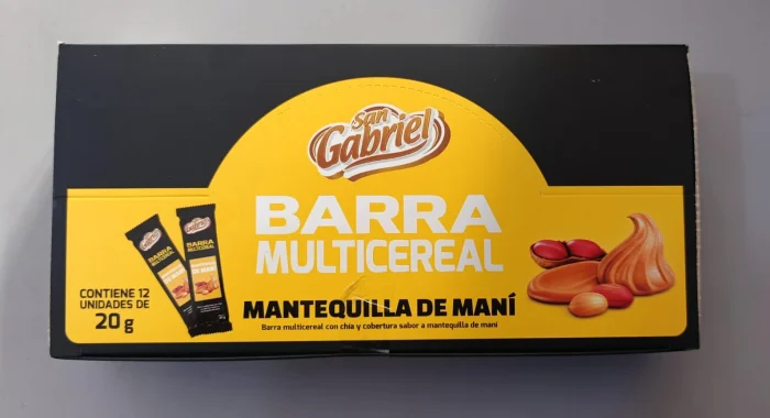 BARRA MULTICEREAL MANTEQUILLA DE MANI